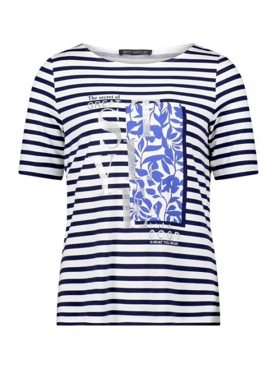 Foto van product Betty Barclay Shirt blauw gemêleerd / wit