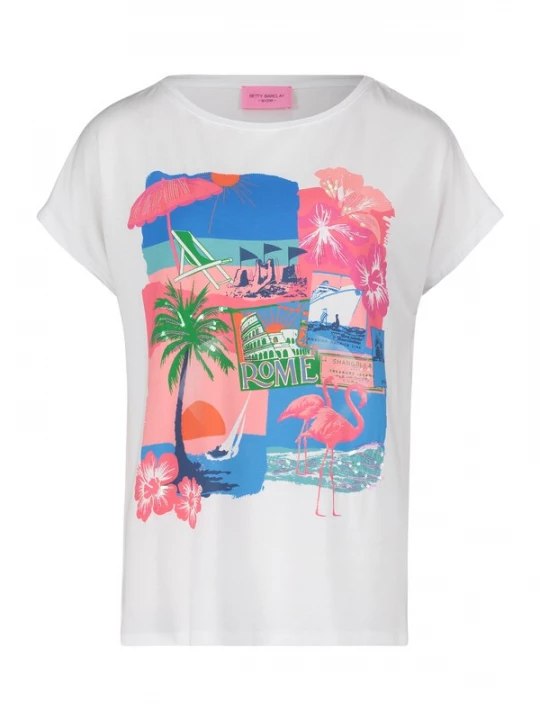Foto van product Betty Barclay Shirt blauw / rosa / wit