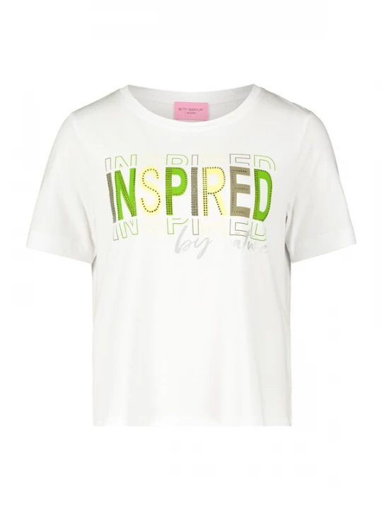Foto van product Betty Barclay Shirt donkerbeige / lichtgeel / groen / wit