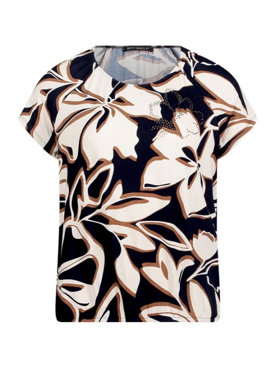 Foto van product Betty Barclay Shirt donkerblauw / bruin / wit