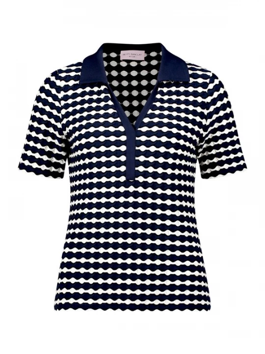 Foto van product Betty Barclay Shirt donkerblauw / wit