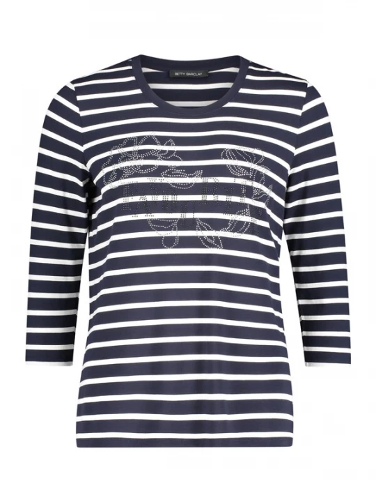 Foto van product Betty Barclay Shirt donkerblauw / wit