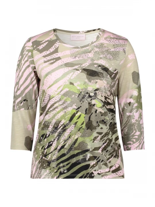 Foto van product Betty Barclay Shirt kaki / olijfgroen / pastelgroen / pastelroze