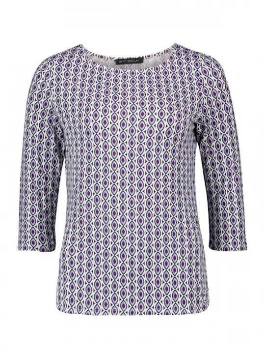Foto van product Betty Barclay Shirt lichtblauw / wijnrood / wit