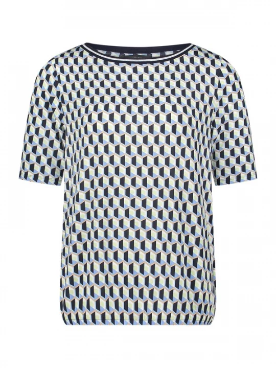 Foto van product Betty Barclay Shirt navy / lichtblauw / lichtgroen / wit