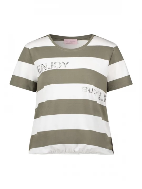 Foto van product Betty Barclay Shirt olijfgroen / wit