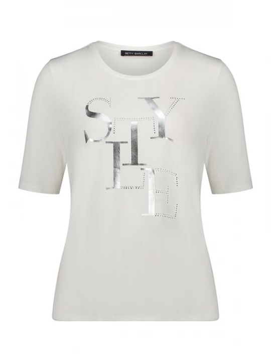 Foto van product Betty Barclay Shirt zilver / offwhite