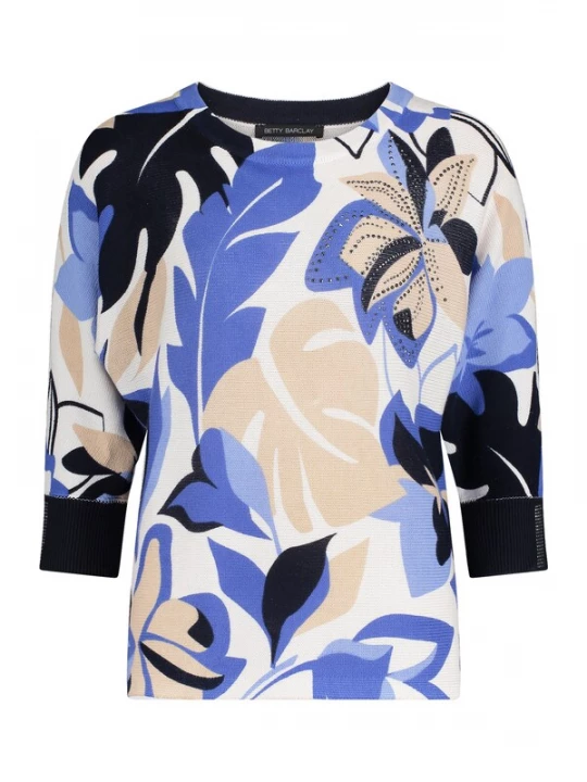 Foto van product Betty Barclay Trui beige / blauw / zwart / wit