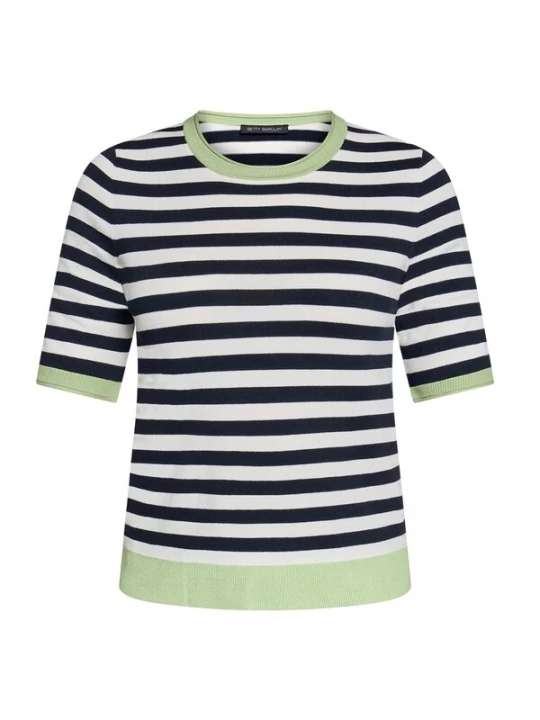 Foto van product Betty Barclay Trui donkerblauw / lichtgroen / wit
