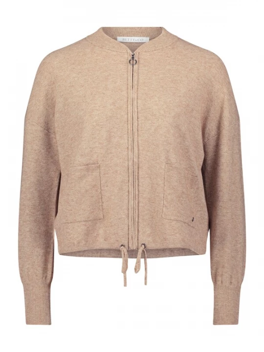 Foto van product Betty & Co Gebreid vest camel