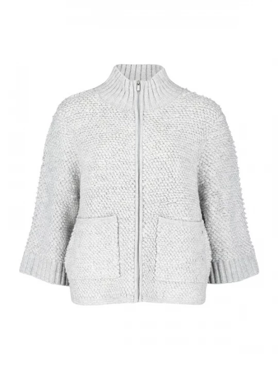 Foto van product Betty & Co Gebreid vest zilvergrijs