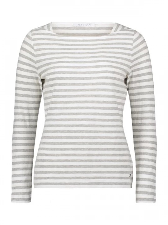 Foto van product Betty & Co Shirt grijs gemêleerd / parelwit