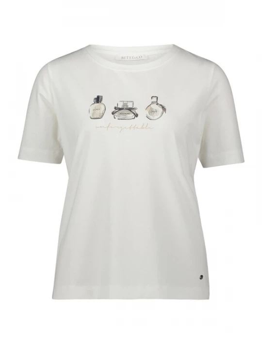 Foto van product Betty & Co Shirt zwart / wolwit / natuurwit