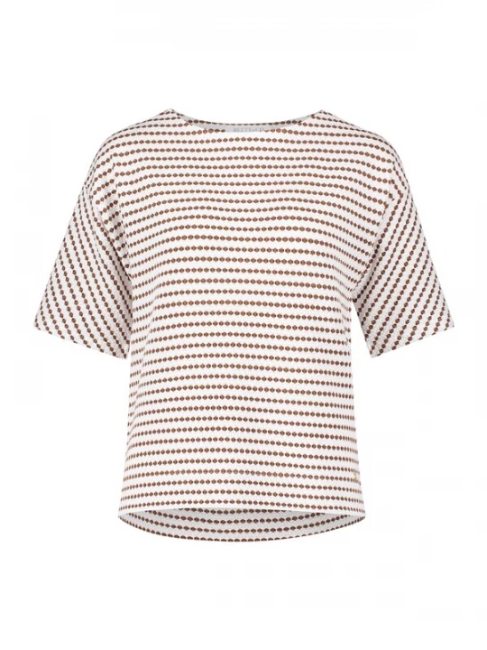 Foto van product Betty & Co Trui bruin / wit