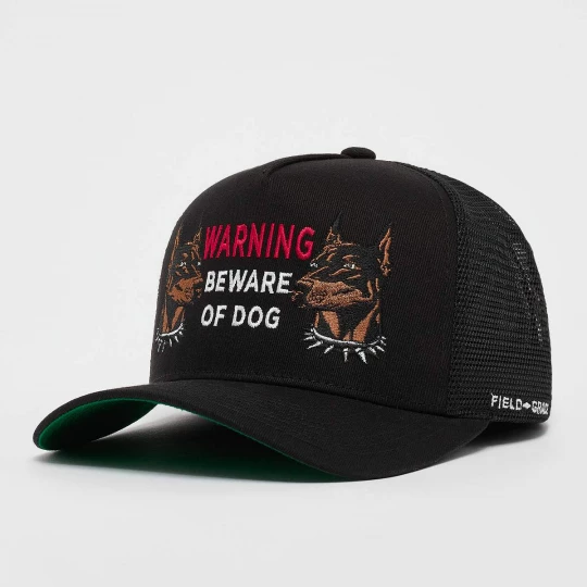 Foto van product Beware of Dog Twill Mesh Trucker Field Grade zwart