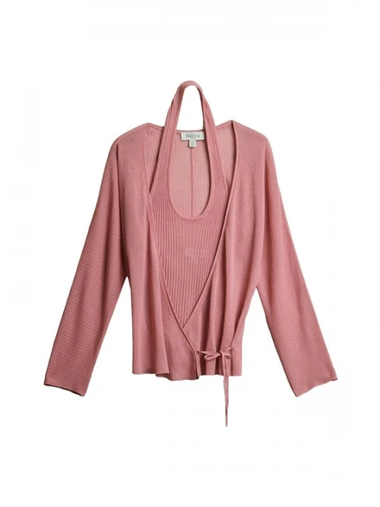 Foto van product Bhoem Gebreid vest rosa