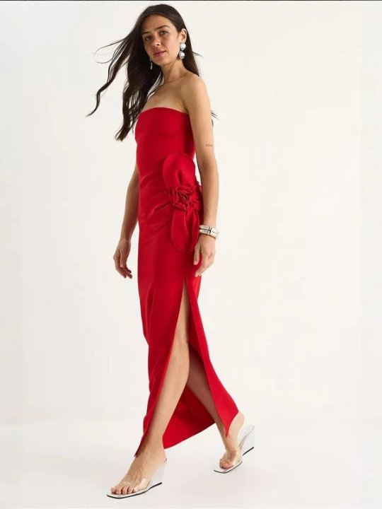 Foto van product Bianco Lucci Avondjurk rood