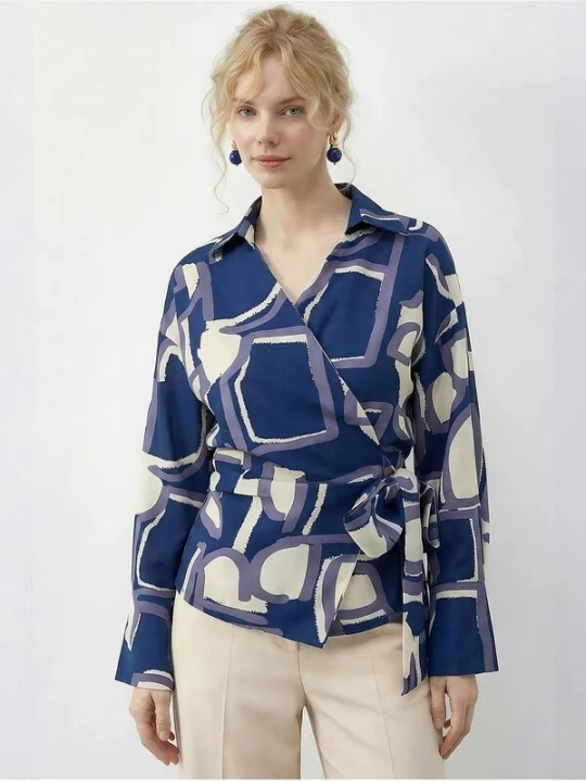 Foto van product Bianco Lucci Blouse blauw