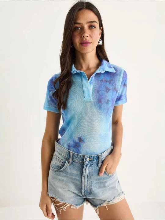 Foto van product Bianco Lucci Blouse blauw / navy / hemelsblauw