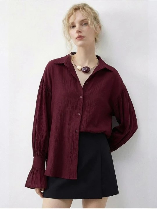 Foto van product Bianco Lucci Blouse bourgogne