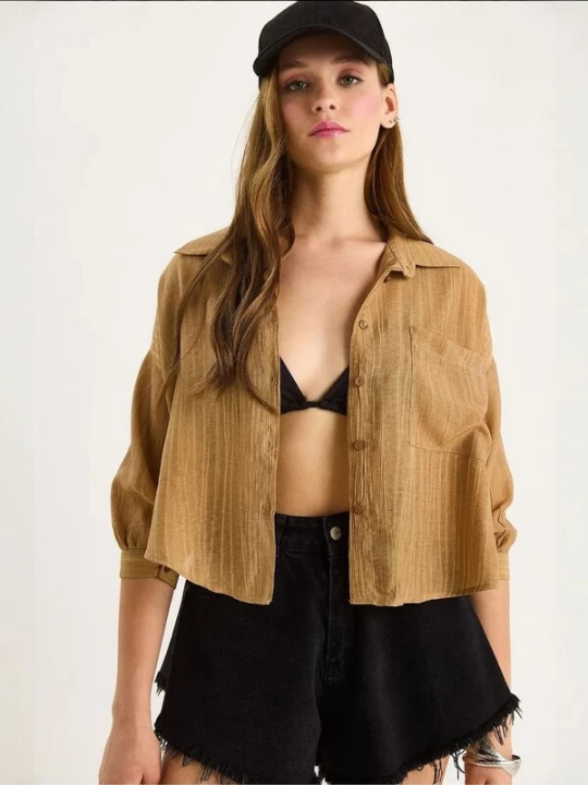 Foto van product Bianco Lucci Blouse camel