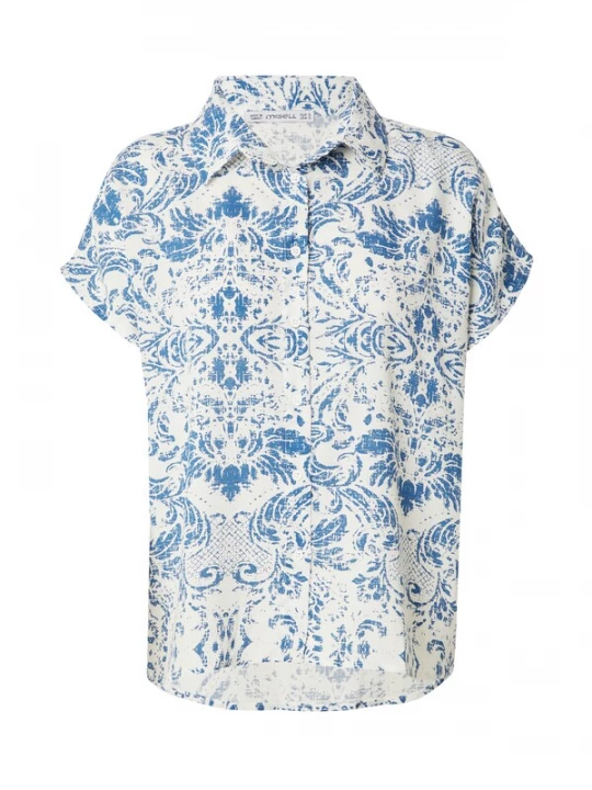 Foto van product Bianco Lucci Blouse duifblauw / wit