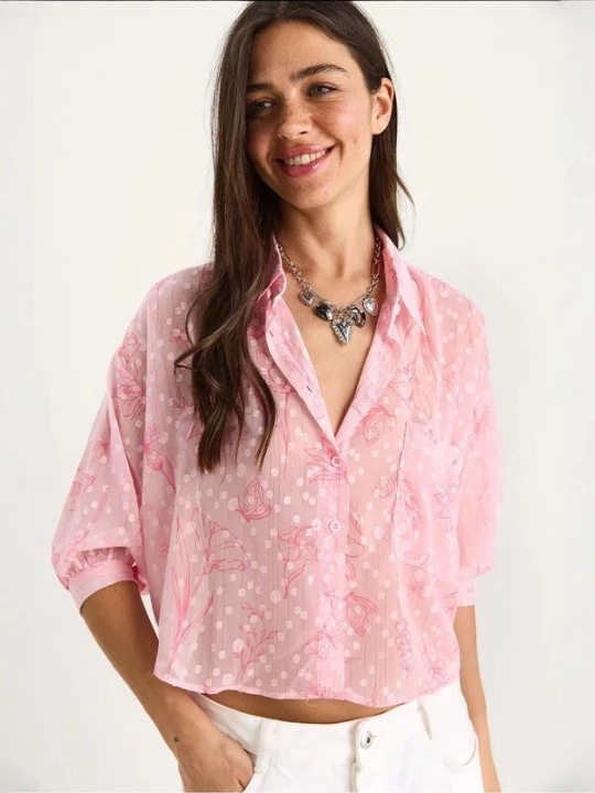 Foto van product Bianco Lucci Blouse rosa / pitaja roze / pastelroze
