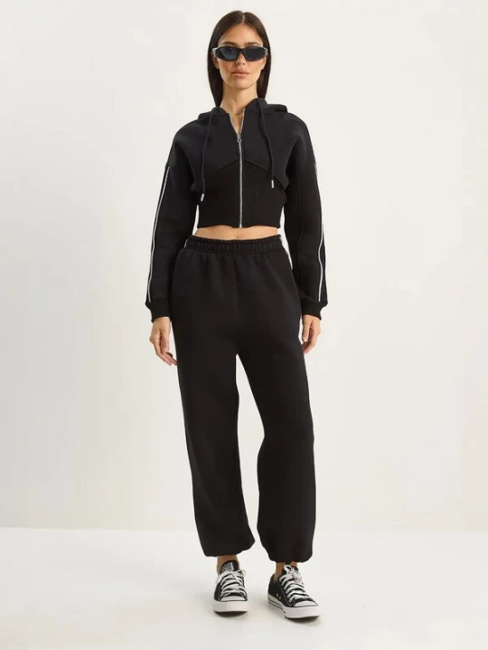 Foto van product Bianco Lucci Joggingpak zwart / offwhite