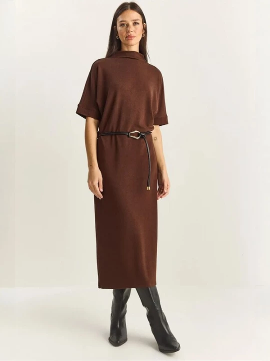 Foto van product Bianco Lucci Jurk bruin