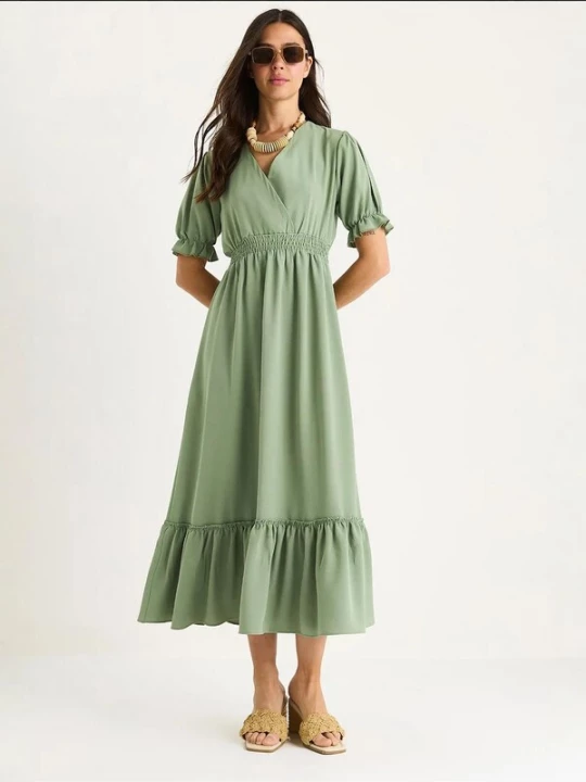Foto van product Bianco Lucci Jurk pastelgroen