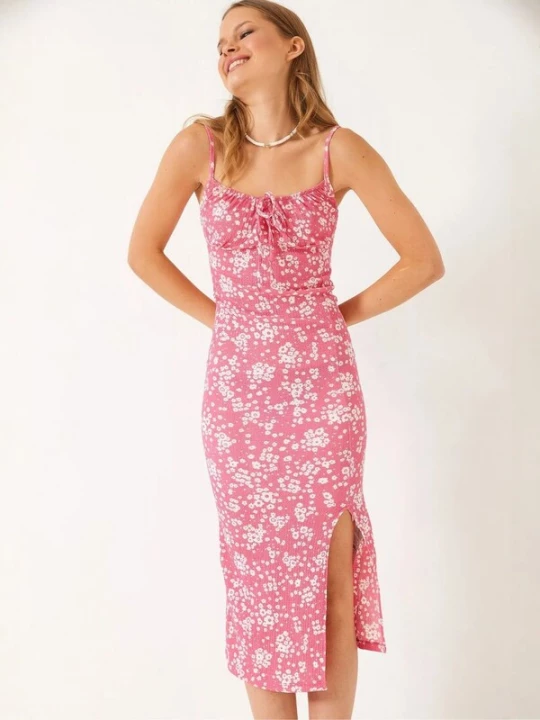 Foto van product Bianco Lucci Jurk pink / wit