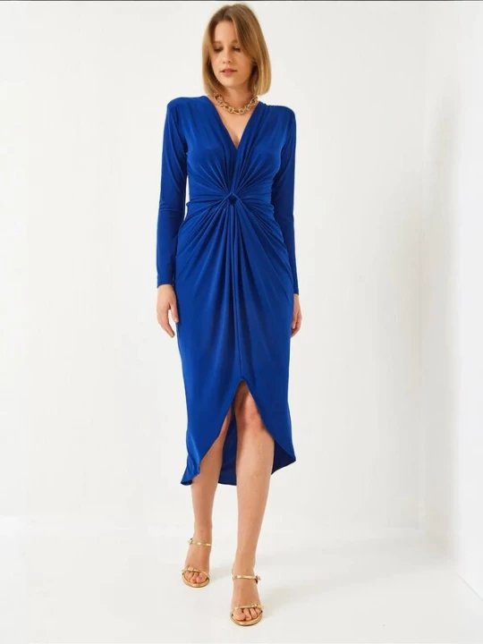 Foto van product Bianco Lucci Jurk royal blue / koningsblauw