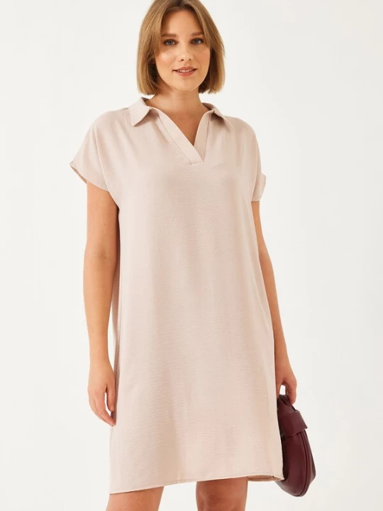 Foto van product Bianco Lucci Jurk stone grey