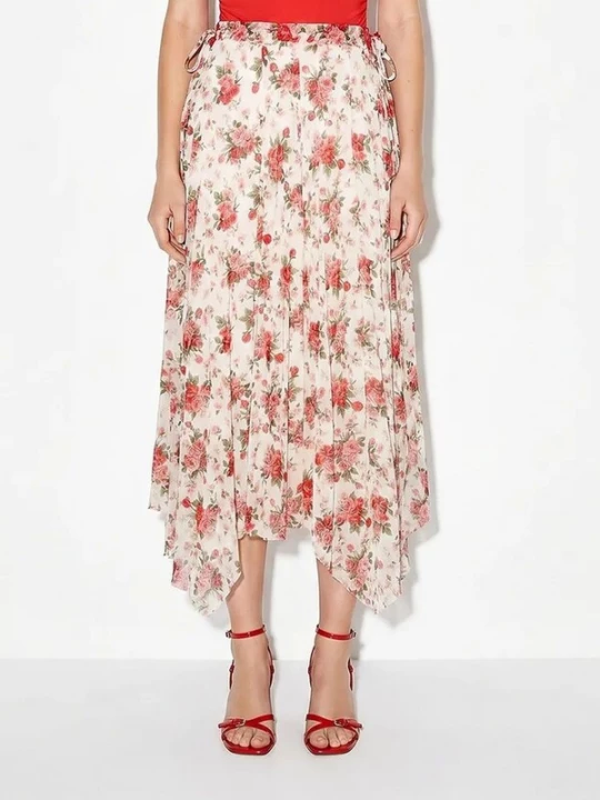 Foto van product Bianco Lucci Rok groen / rosa / kersrood / wit