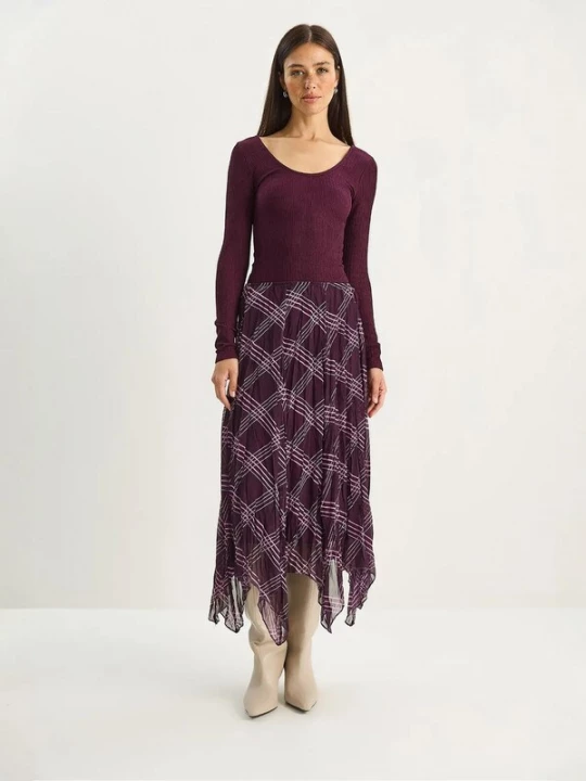 Foto van product Bianco Lucci Rok lila / wit
