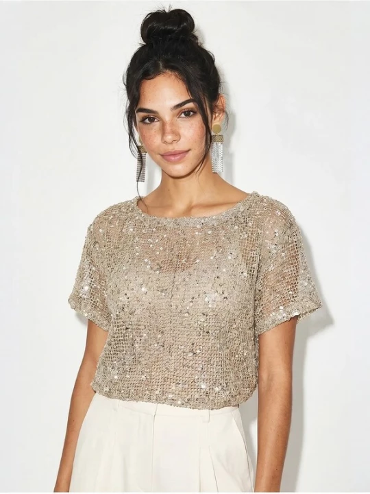 Foto van product Bianco Lucci Shirt beige