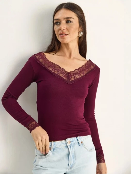 Foto van product Bianco Lucci Shirt bourgogne