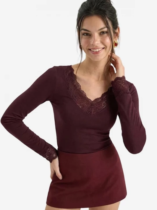 Foto van product Bianco Lucci Shirt bourgogne