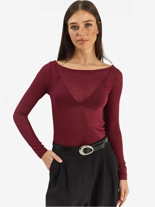 Foto van product Bianco Lucci Shirt bourgogne