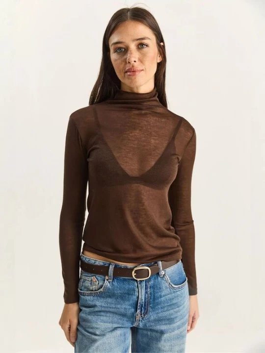 Foto van product Bianco Lucci Shirt bruin