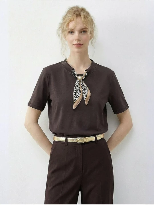 Foto van product Bianco Lucci Shirt bruin