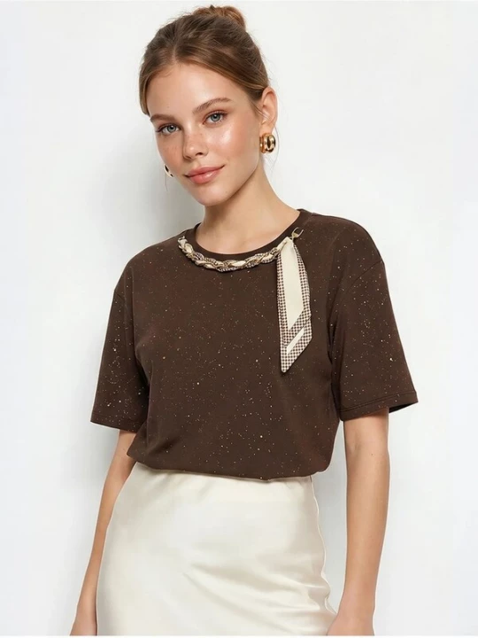Foto van product Bianco Lucci Shirt bruin