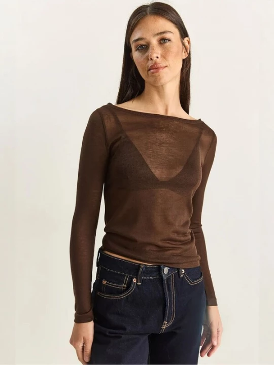 Foto van product Bianco Lucci Shirt bruin