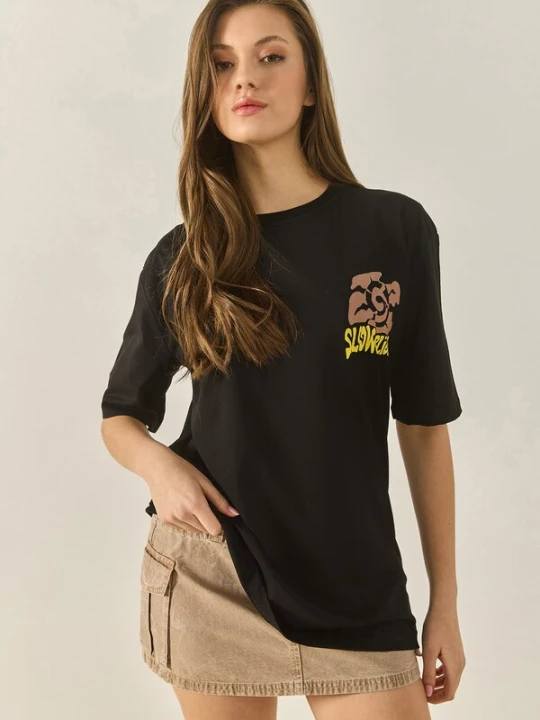 Foto van product Bianco Lucci Shirt bruin / geel / zwart