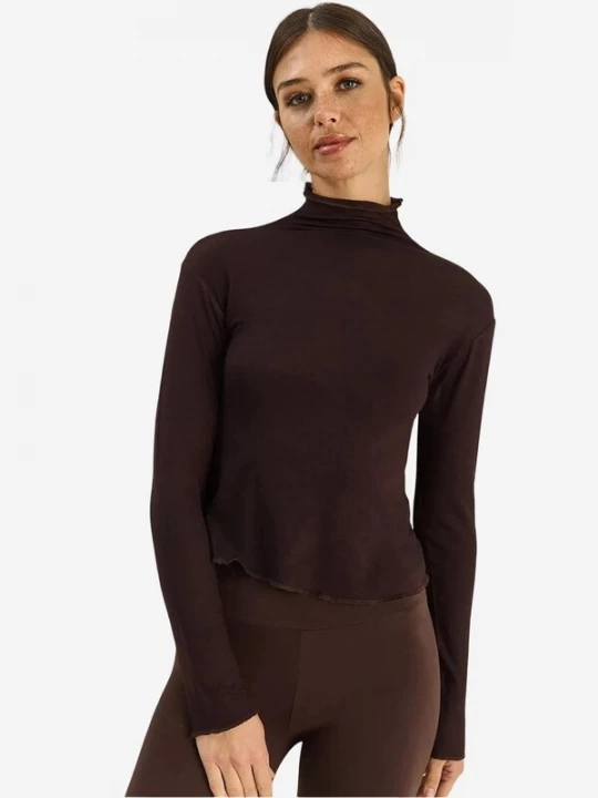 Foto van product Bianco Lucci Shirt chocoladebruin