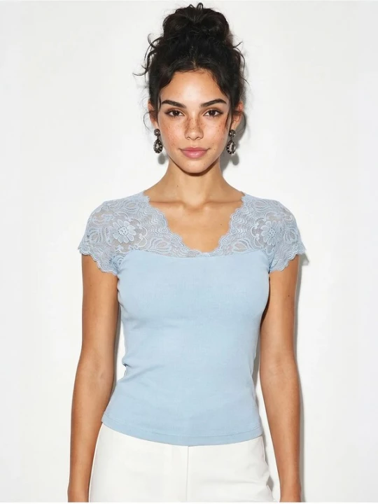 Foto van product Bianco Lucci Shirt lichtblauw
