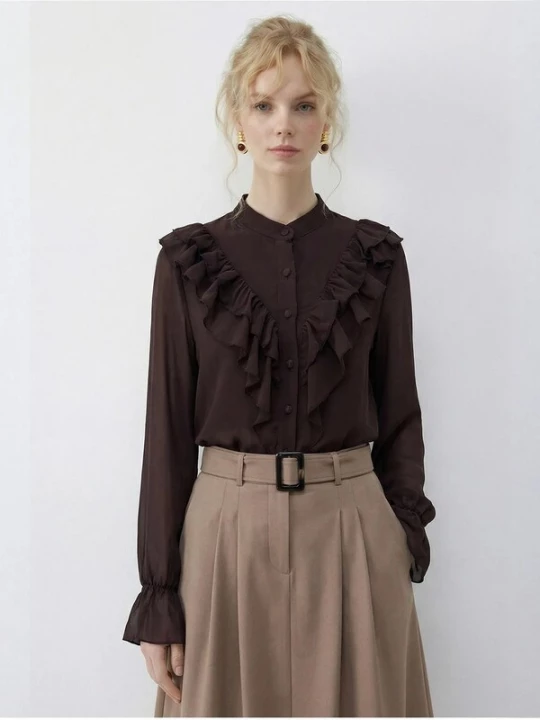 Foto van product Bianco Lucci Shirt mokka