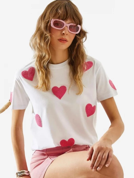 Foto van product Bianco Lucci Shirt pink / wit