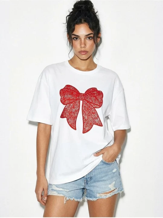 Foto van product Bianco Lucci Shirt rood / wit