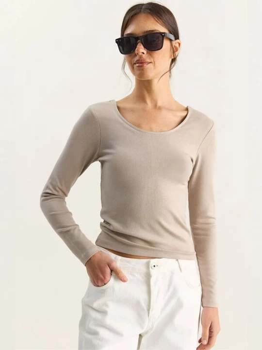 Foto van product Bianco Lucci Shirt taupe